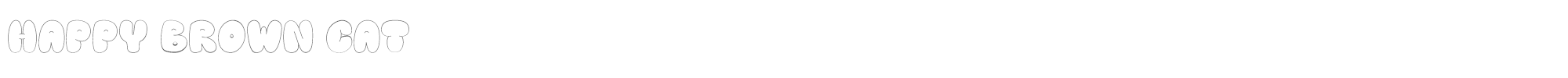 Happy brown cat Happy_brown_cat.ttf font preview