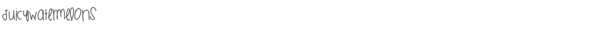 Juicy Watermelons JuicyWatermelons.ttf font preview