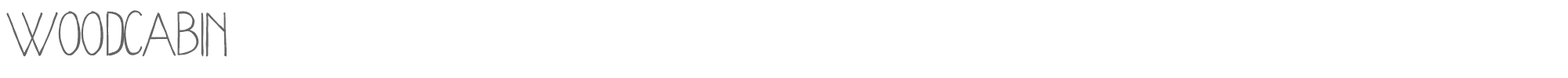Sample characters Wood Cabin Font