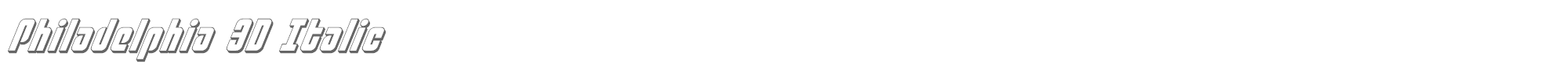 Philadelphia philadelphia3dital.ttf font preview