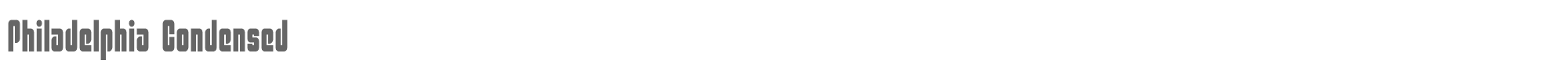 Philadelphia philadelphiacond.ttf font preview