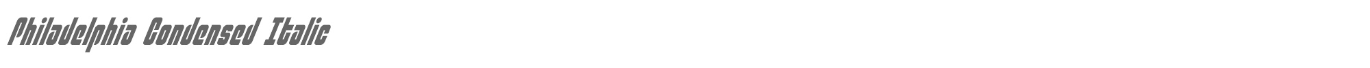 Philadelphia philadelphiacondital.ttf font preview