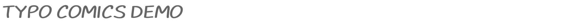 Typo Comics TYPO_COMICS_demo.otf font preview