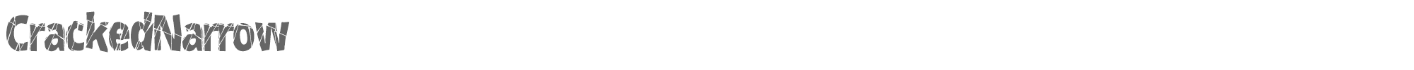 Cracked Cracked-Narrow.ttf font preview