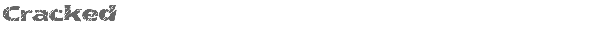 Cracked Cracked-Wide.ttf font preview