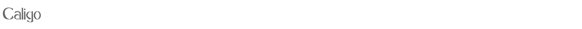 Sample characters Caligo Font