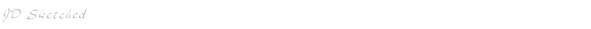 Sample characters JD Sketched Font