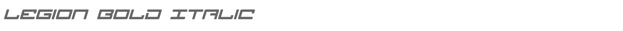 Legion legionboldital.ttf font preview