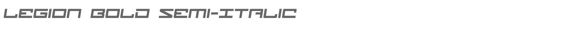 Legion legionboldsemital.ttf font preview