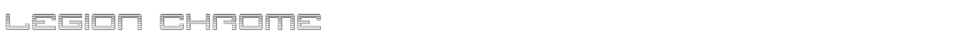 Legion legionchrome.ttf font preview