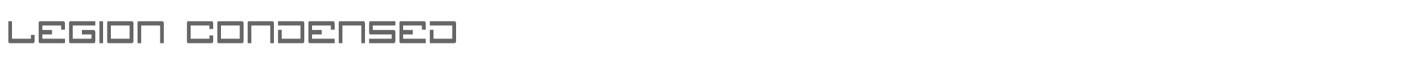 Legion legioncond.ttf font preview