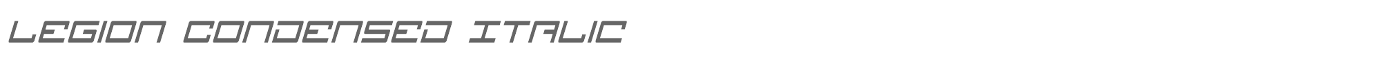 Legion legioncondital.ttf font preview