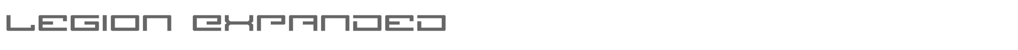 Legion legionexpand.ttf font preview