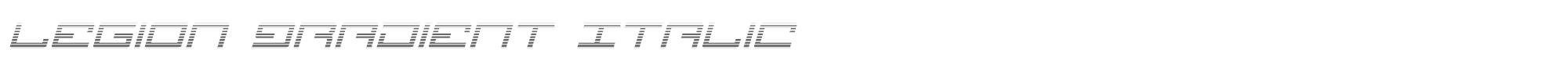 Legion legiongradital.ttf font preview