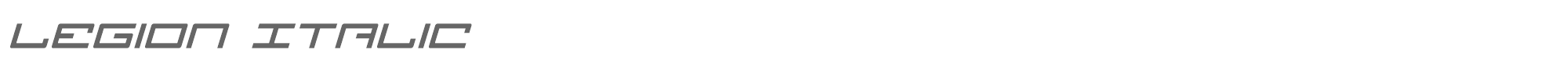 Legion legionital.ttf font preview