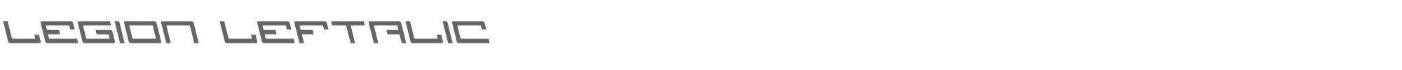 Legion legionleft.ttf font preview