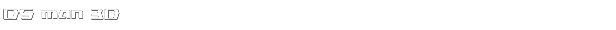 DS Man dsman3d.ttf font preview
