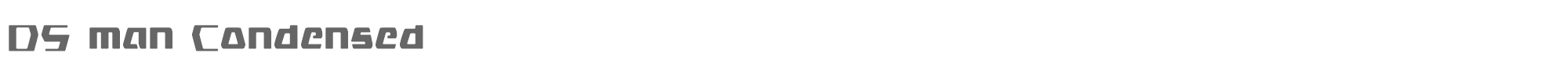 DS Man dsmancond.ttf font preview