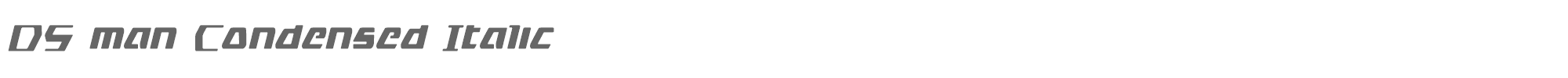 DS Man dsmancondital.ttf font preview