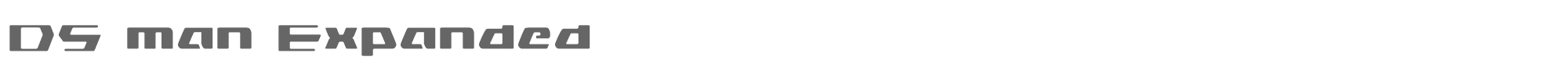 DS Man dsmanexpand.ttf font preview