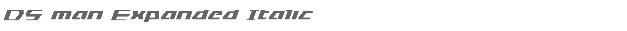 DS Man dsmanexpandital.ttf font preview
