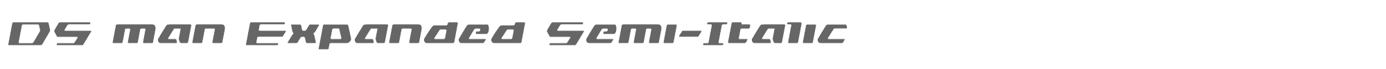 DS Man dsmanexpandsemital.ttf font preview