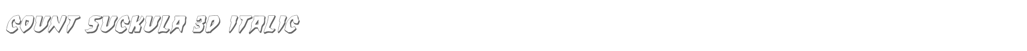 Count Suckula countsuckula3dital.ttf font preview