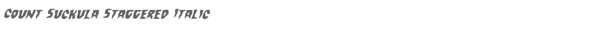 Count Suckula countsuckulastagital.ttf font preview