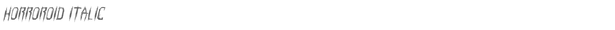 Horroroid horroroidital.ttf font preview