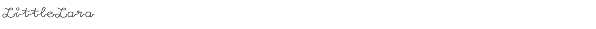 Sample characters Little Lara Font