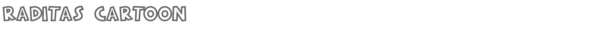 Raditas Cartoon raditascartoon.otf font preview