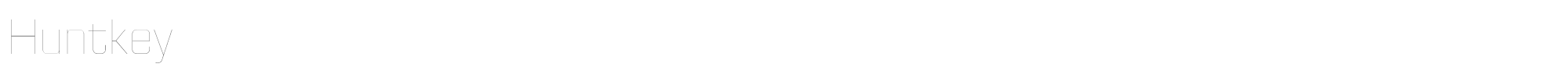 Sample characters Huntkey Font