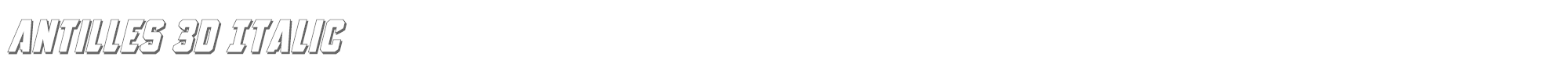 Antilles antilles3dital.ttf font preview