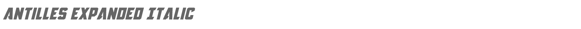 Antilles antillesexpandital.ttf font preview