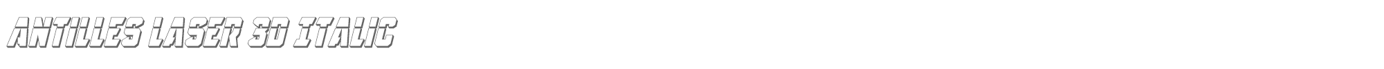 Antilles antilleslaser3dital.ttf font preview