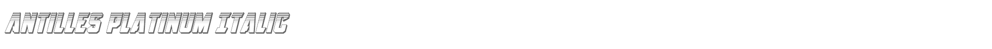 Antilles antillesplatital.ttf font preview