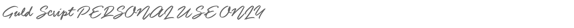 Guld Script GuldScript_PersonalUseOnly.ttf font preview