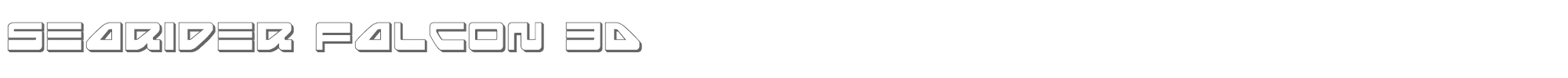Searider Falcon seariderfalcon3d.ttf font preview