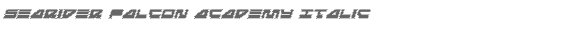 Searider Falcon seariderfalconacadital.ttf font preview