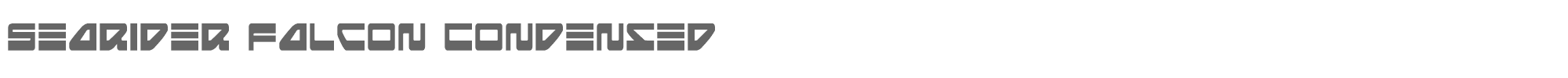 Searider Falcon seariderfalconcond.ttf font preview