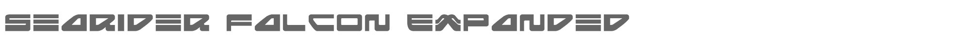 Searider Falcon seariderfalconexpand.ttf font preview