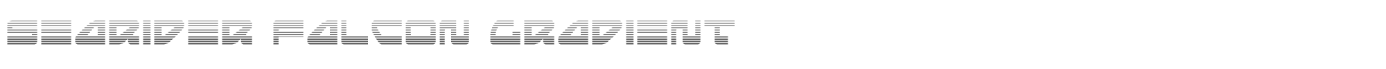 Searider Falcon seariderfalcongrad.ttf font preview