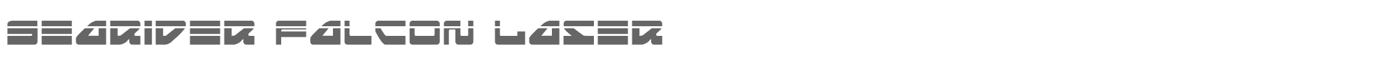Searider Falcon seariderfalconlaser.ttf font preview