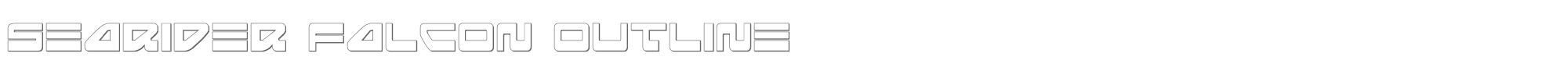 Searider Falcon seariderfalconout.ttf font preview