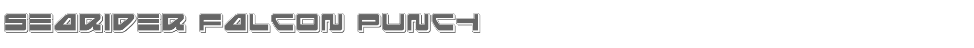 Searider Falcon seariderfalconpunch.ttf font preview