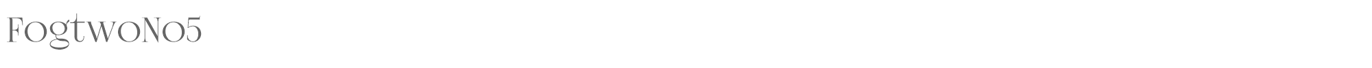 Sample characters Fogtwo No5 Font