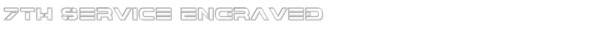 7th Service 7thserviceengrave.ttf font preview