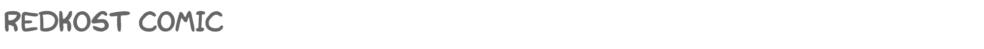 Redkost Comic Redkost.otf font preview