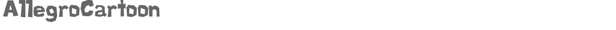 Allegro Cartoon allegro.ttf font preview