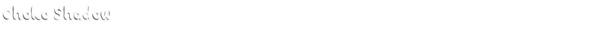 Choko ChokoShadow.ttf font preview
